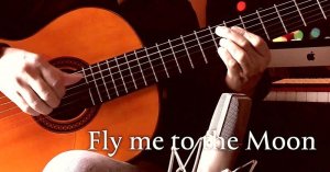 画像1: 「Fly me To The Moon / フライ・ミー・トゥー・ザ・ムーン」ギター楽譜＆TAB譜　＜浄書版＞